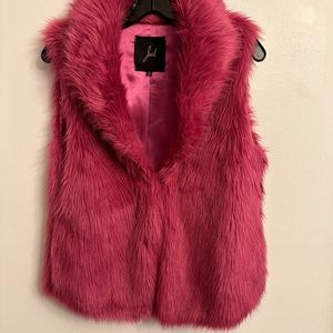 Faux fur vest